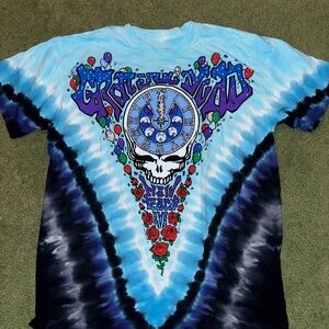 Liquid Blue Light Blue T-Shirt Grateful Dead size L